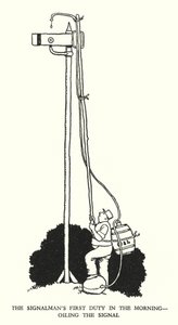 Illustration pour Railway Ribaldry par W Heath Robinson - William Heath Robinson