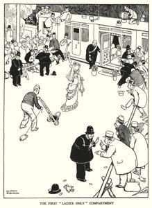 Illustration pour Railway Ribaldry par W Heath Robinson - William Heath Robinson