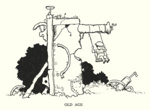 Illustration pour Railway Ribaldry par W Heath Robinson - William Heath Robinson