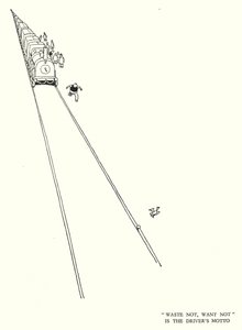 Illustration pour Railway Ribaldry par W Heath Robinson - William Heath Robinson