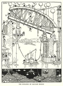 Illustration pour Railway Ribaldry par W Heath Robinson - William Heath Robinson