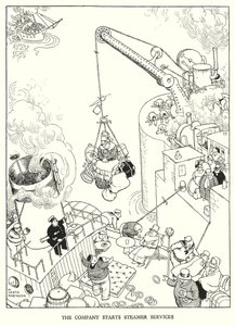 Illustration pour Railway Ribaldry par W Heath Robinson - William Heath Robinson