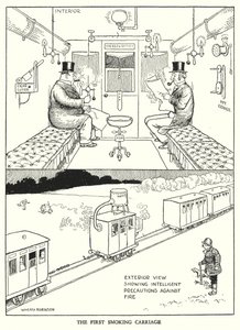 Illustration pour Railway Ribaldry par W Heath Robinson - William Heath Robinson