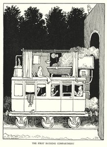 Illustration pour Railway Ribaldry par W Heath Robinson - William Heath Robinson