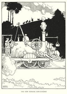 Illustration pour Railway Ribaldry par W Heath Robinson - William Heath Robinson