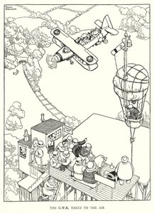Illustration pour Railway Ribaldry par W Heath Robinson - William Heath Robinson