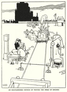 Illustration pour Railway Ribaldry par W Heath Robinson - William Heath Robinson