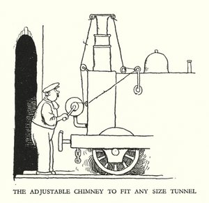 Illustration pour Railway Ribaldry par W Heath Robinson - William Heath Robinson