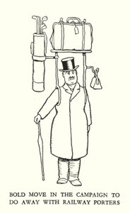 Illustration pour Railway Ribaldry par W Heath Robinson - William Heath Robinson