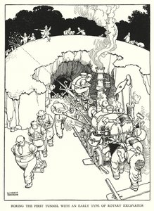 Illustration pour Railway Ribaldry par W Heath Robinson - William Heath Robinson