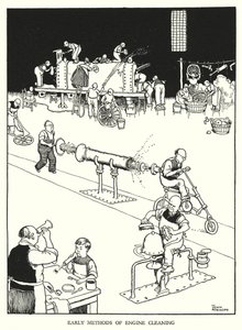 Illustration pour Railway Ribaldry par W Heath Robinson - William Heath Robinson
