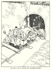 Illustration pour Railway Ribaldry par W Heath Robinson - William Heath Robinson