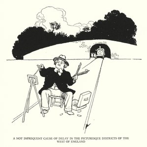 Illustration pour Railway Ribaldry par W Heath Robinson - William Heath Robinson