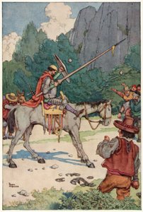 Illustration pour Les Aventures de Don Quichotte - William Heath Robinson