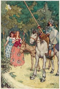 Illustration pour Les Aventures de Don Quichotte - William Heath Robinson