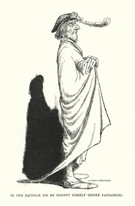 Dans cet équipage, il se présenta devant Pantagruel - William Heath Robinson