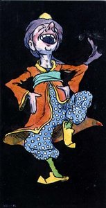 Homme riant en costume turc