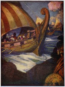 Nombreux étaient les héros qui ont quitté la Grèce - William Heath Robinson
