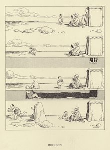 Modestie - William Heath Robinson