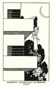 Possibilités romantiques dans les appartements modernes (lithographie)