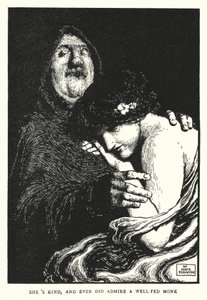Elle est gentille, et a toujours admiré un moine bien nourri - William Heath Robinson