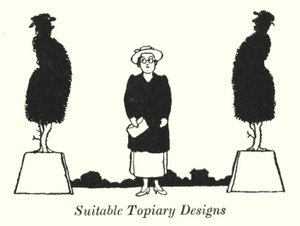 Conceptions de topiaire appropriées (lithographie) - William Heath Robinson