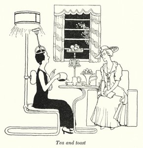 Thé et toast - William Heath Robinson