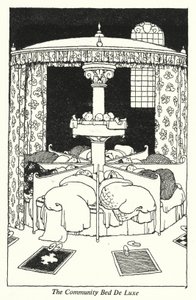 Le lit communautaire de luxe - William Heath Robinson