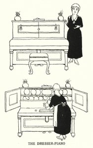 Le Dresser-Piano - William Heath Robinson