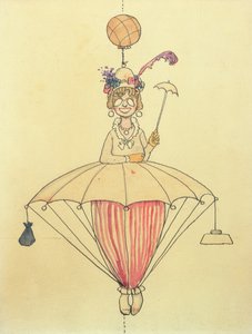 Le système de voyage aérien personnel pour dames - William Heath Robinson