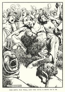 Le diable était bien, et le diable voulait être moine - William Heath Robinson