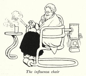 La chaise de la grippe - William Heath Robinson