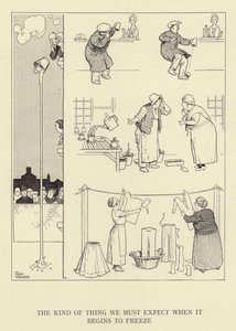 Le genre de chose à laquelle nous devons nous attendre quand il commence à geler - William Heath Robinson