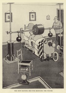 Le nouveau lit banting pour réduire la silhouette - William Heath Robinson