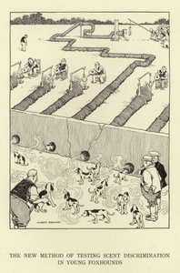 La nouvelle méthode de test de discrimination des odeurs chez les jeunes foxhounds - William Heath Robinson