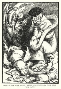 Ils, aux procès déjà engendrés, forment tête, pieds, griffes - William Heath Robinson