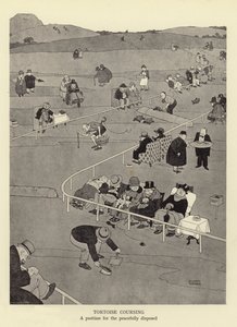 Course de tortues, un passe-temps pour les pacifiques - William Heath Robinson