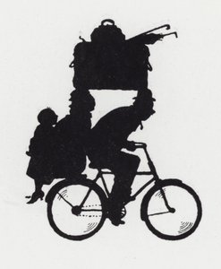 En tournée avec la famille à vélo - William Heath Robinson