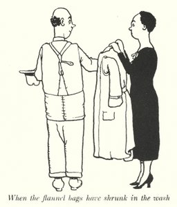 Quand les sacs en flanelle ont rétréci au lavage - William Heath Robinson