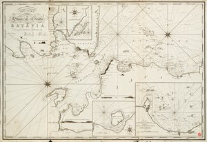 Navigation à travers le détroit de la Sonde vers Batavia - William Heather