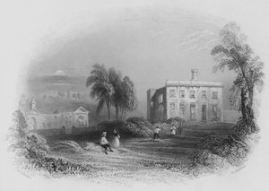 Château de Dangan, lieu de naissance de son Altesse le Duc de Wellington (gravure) - William Henry (after) Bartlett