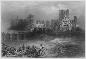 Abbaye de Holy-Cross, sur la Suir - William Henry (after) Bartlett