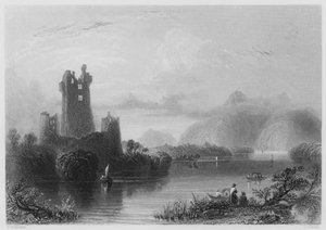 Château de Ross, Killarney (gravure) - William Henry (after) Bartlett