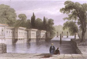 Le Palais des Eaux Douces, Istanbul, gravé par W. Mossman, vers 1850