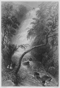 Cascade de Torc (gravure) - William Henry (after) Bartlett