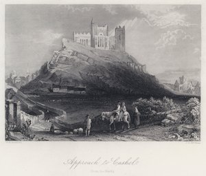 Approche de Cashel, du Nord - William Henry Bartlett