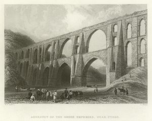 Aqueduc des empereurs, près de Pyrgo, Turquie - William Henry Bartlett