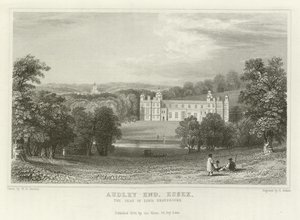 Audley End, Essex, le siège de Lord Braybrooke - William Henry Bartlett