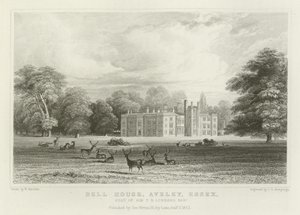 Bell House, Aveley, Essex, Siège de Sir T B Lennard, Baronet - William Henry Bartlett