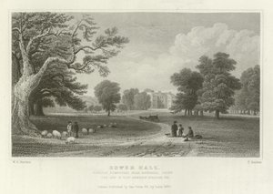 Bower Hall, Steeple Bumpstead, près de Haverhill, Essex, la résidence de Elly Anderson Stephens, Esquire - William Henry Bartlett